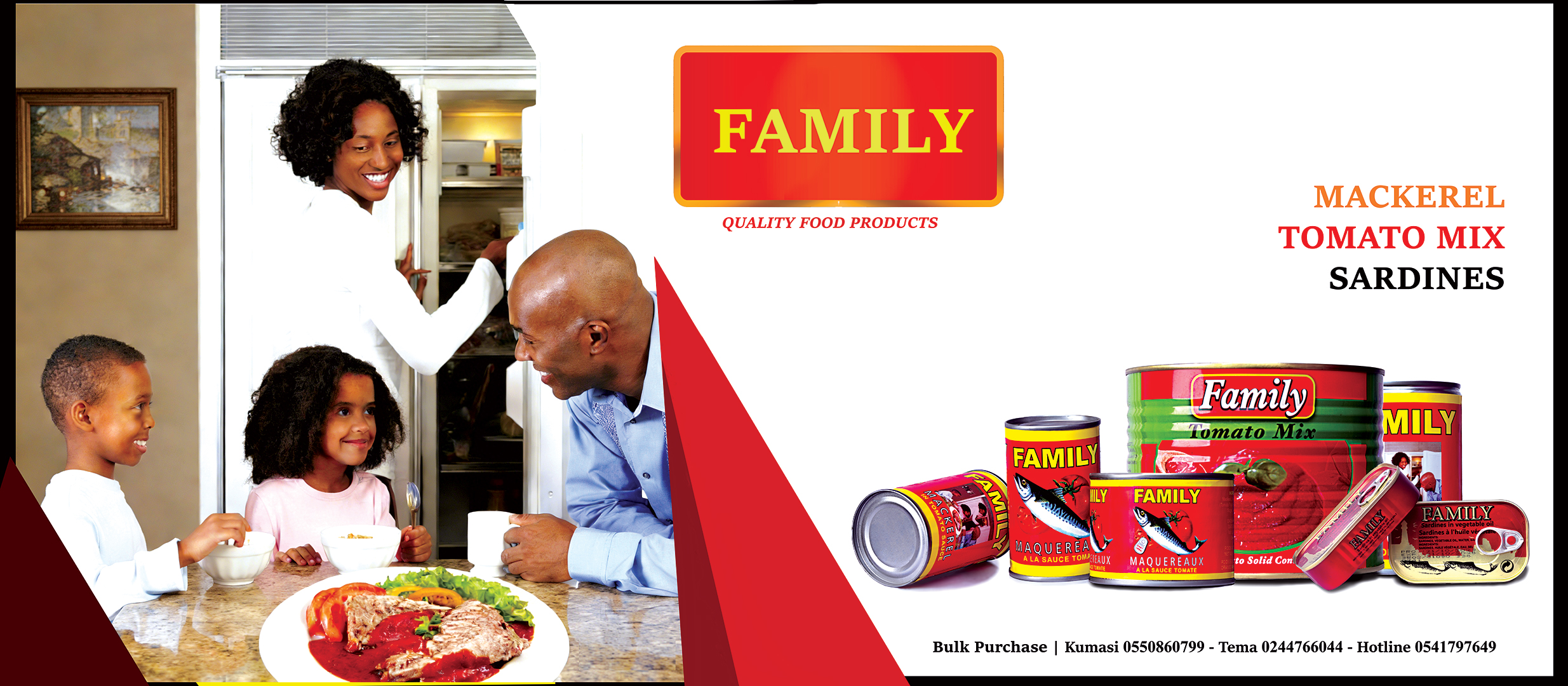 Family Food Products Range